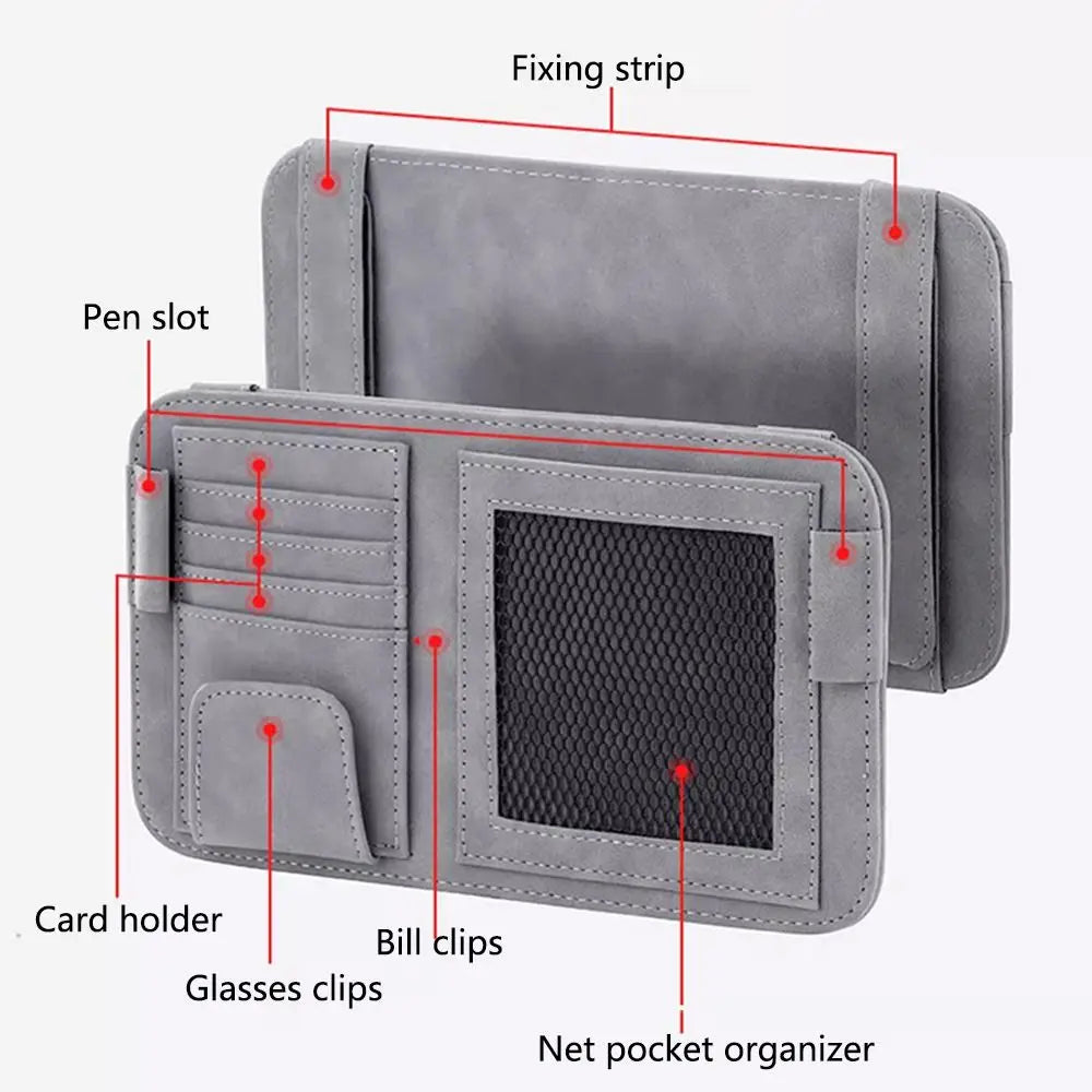 Car Sun Visor Organizer by Snagg A Sun Glasses Holder