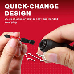 Professional Impact Square-to-Hex Bit Holder Set | 1/2", 3/8" & 1/4" Quick-Release Adapters