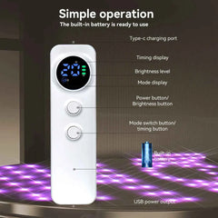 Portable Red Infrared Blue LED Light Therapy Face Mask