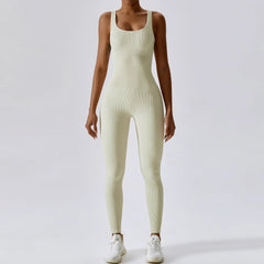 Women's Seamless One-Piece Yoga Suit | Push-Up Belly Tightening Dance Fitness Workout Bodysuit