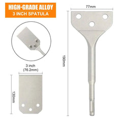 SDS Plus Heavy Duty Floor Scraper | Replaceable Scaling Chisel for Tile, Adhesive & Concrete Removal