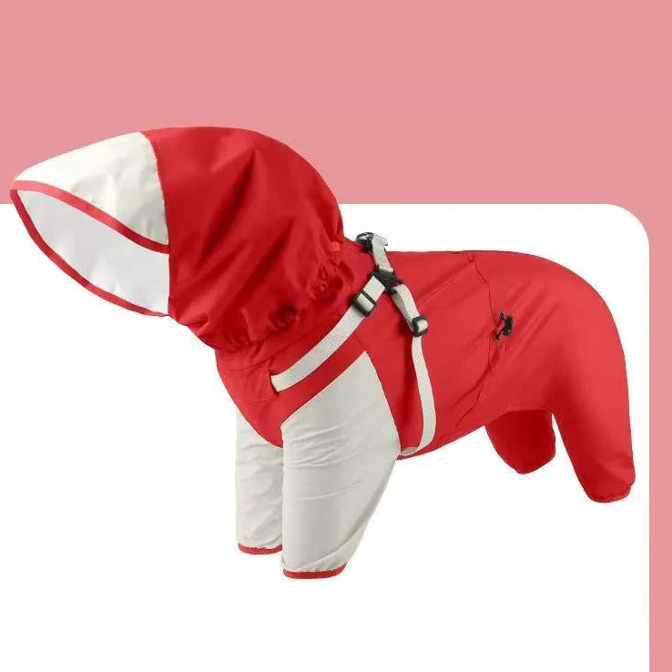 Waterproof Hooded Dog Raincoat by Snagg A Jacket