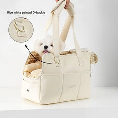 Portable Cotton Pet Carrier Shoulder Bag by Snagg A Pet Seat