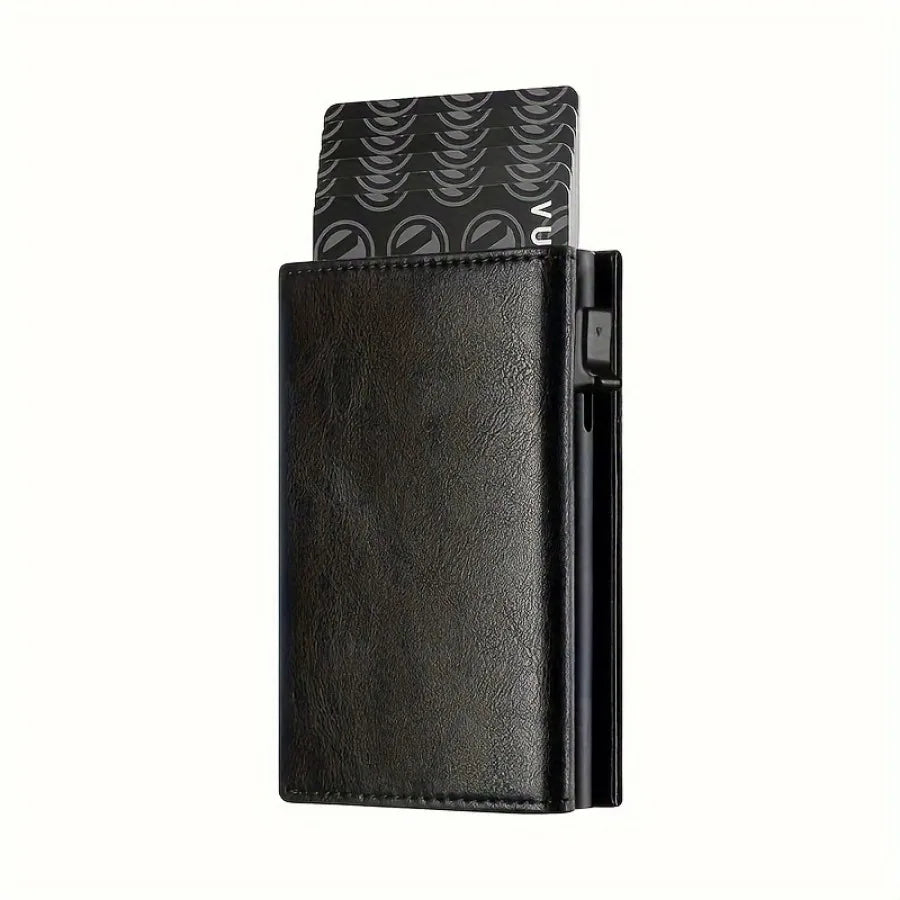 Men’s RFID Pop-Up Wallet with Zipper Coin Purse by Snagg It Wallet