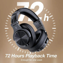 Bluetooth 5.2 Over-Ear Headphones | Hi-Res Audio DJ Studio Headset (72H Playtime) by Snagg A Headphone