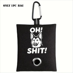Funny "OH SH*T" Pet Waste Bag Holder | Durable Oxford Fabric Leash Dispenser