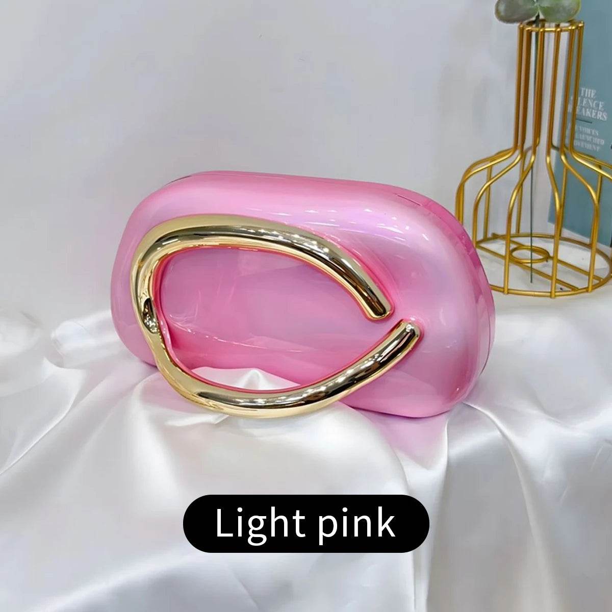 Acrylic Box-Shaped Evening Crossbody Bag - SnaggIt