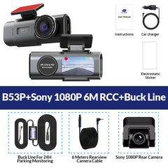 4K UHD Dual Dash Cam | Sony IMX415 Night Vision & Smart Connectivity