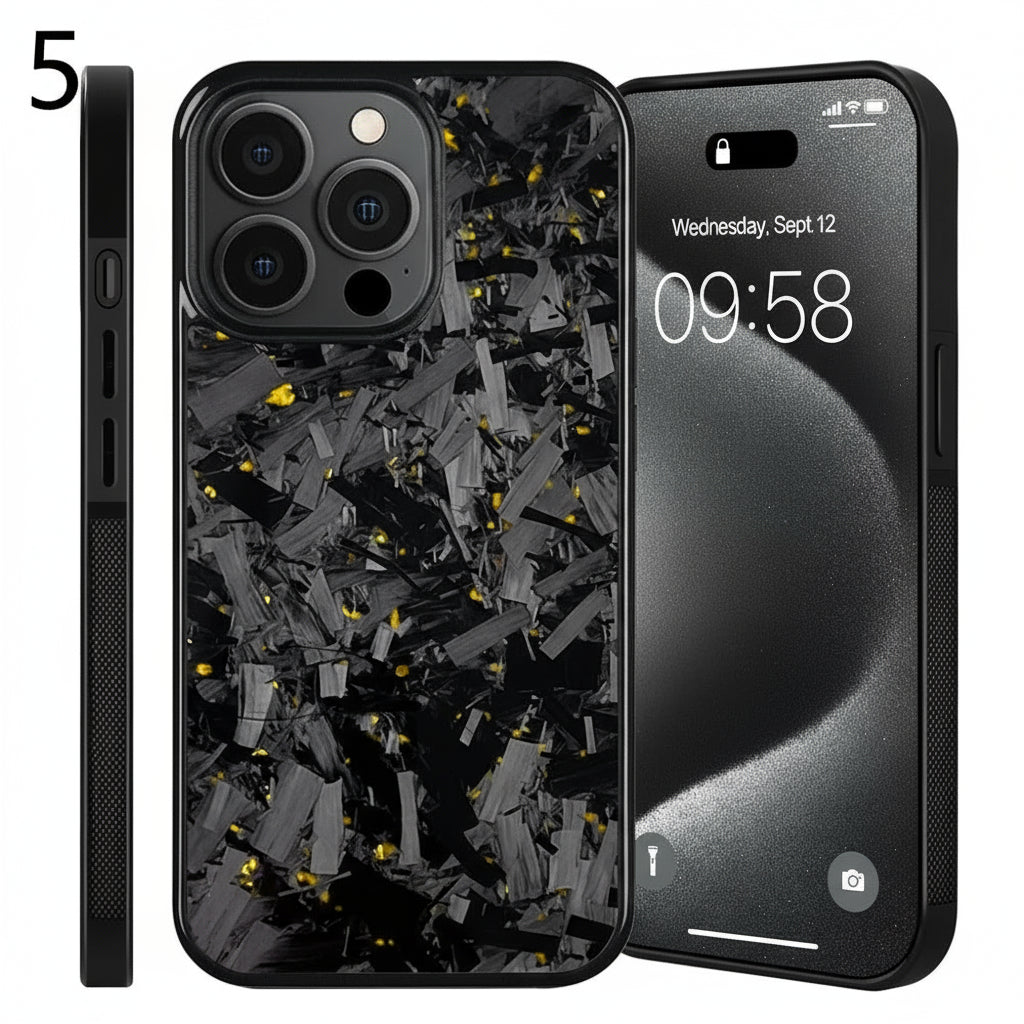 Magnetic Real Forged Carbon Case for iPhone 17 Series by Snagg A Phone Case