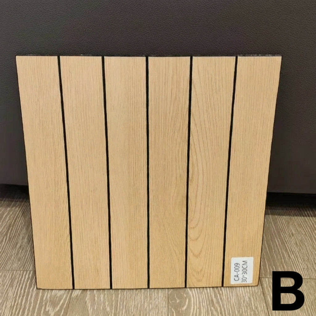 Self-Adhesive Vinyl Waterproof Wood-Grain Striped Wall Stickers by Snagg A Vinyl Sticker