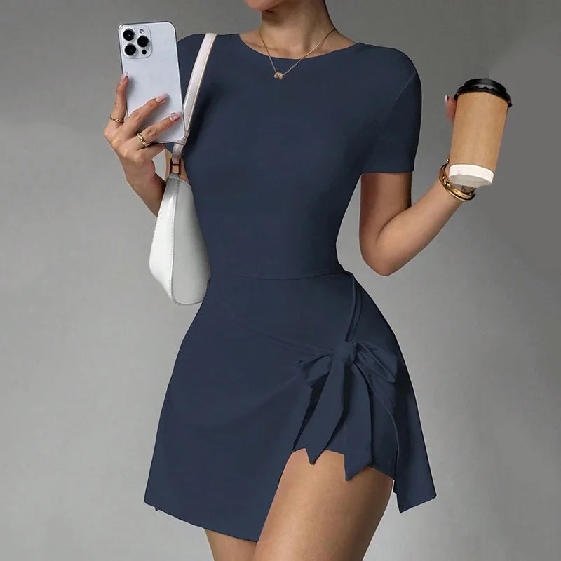 Women's Sports Skirt Dress | Tennis Golf Yoga Gym Running Workout Fitness One-Piece Athletic Dress