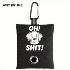 Funny "OH SH*T" Pet Waste Bag Holder | Durable Oxford Fabric Leash Dispenser