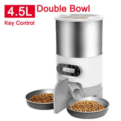 Smart Cat & Dog Automatic Feeder with Double Stainless Steel Bowls | 3L–4.5L Capacity by Snagg A Feeder