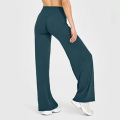 Women's Flared Wide-Leg Yoga Leggings | Seamless Breathable Fitness Versatile Casual Pants