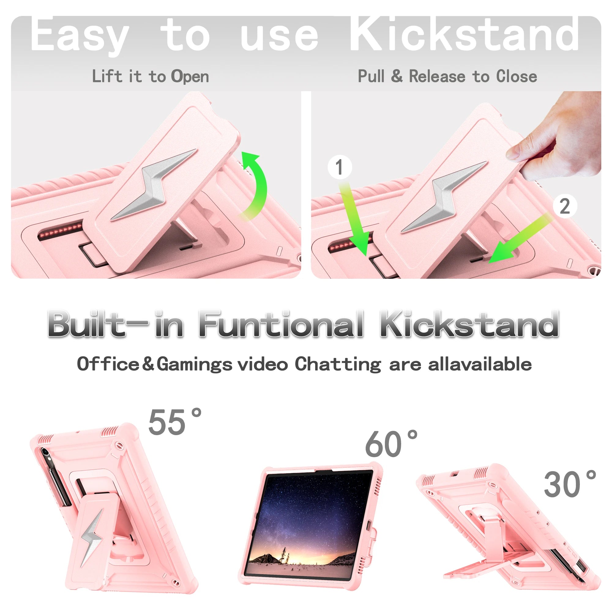 Stand Case for Samsung Tab S10 /S9 /S8 by Snagg A Tab Case