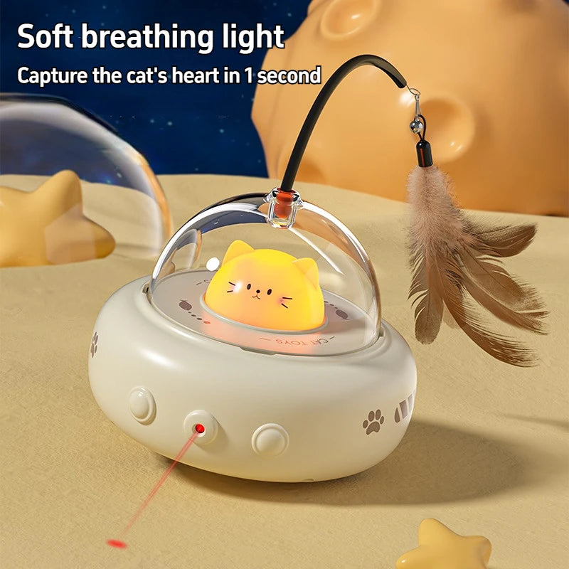 UFO Smart Teaser Cat Toy by Snagg A Toy