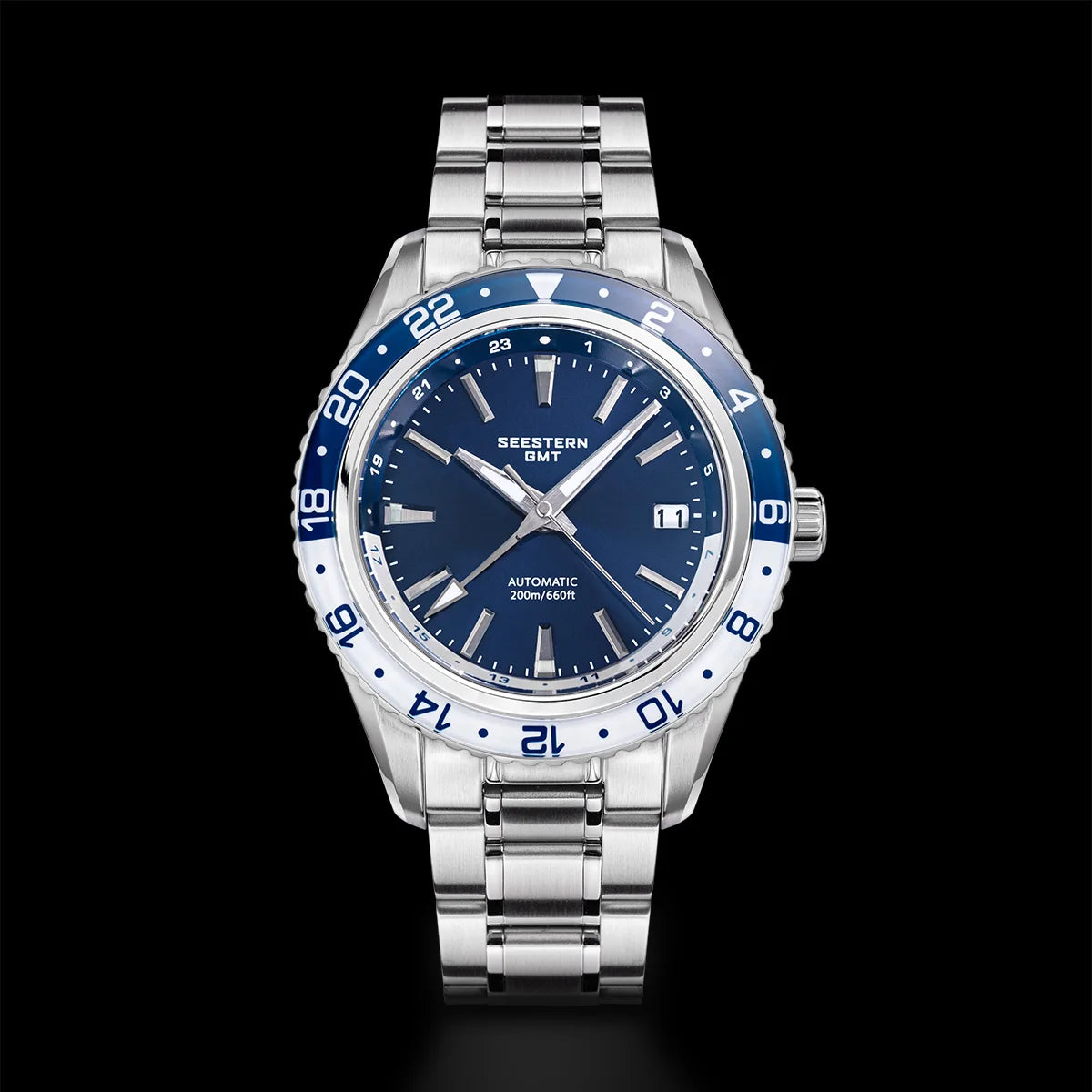 Automatic GMT Diver Watch – NH34 Movement | Sapphire Crystal | 20BAR Water Resistant | Dual Time Travel Edition - Men’s