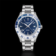 Automatic GMT Diver Watch – NH34 Movement | Sapphire Crystal | 20BAR Water Resistant | Dual Time Travel Edition - Men’s