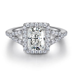 1ct Teal Moissanite Ring - SnaggIt