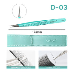 Professional Anti Slip Precision Tweezers – High-Density Fiber-Tip Lash & Brow Tools