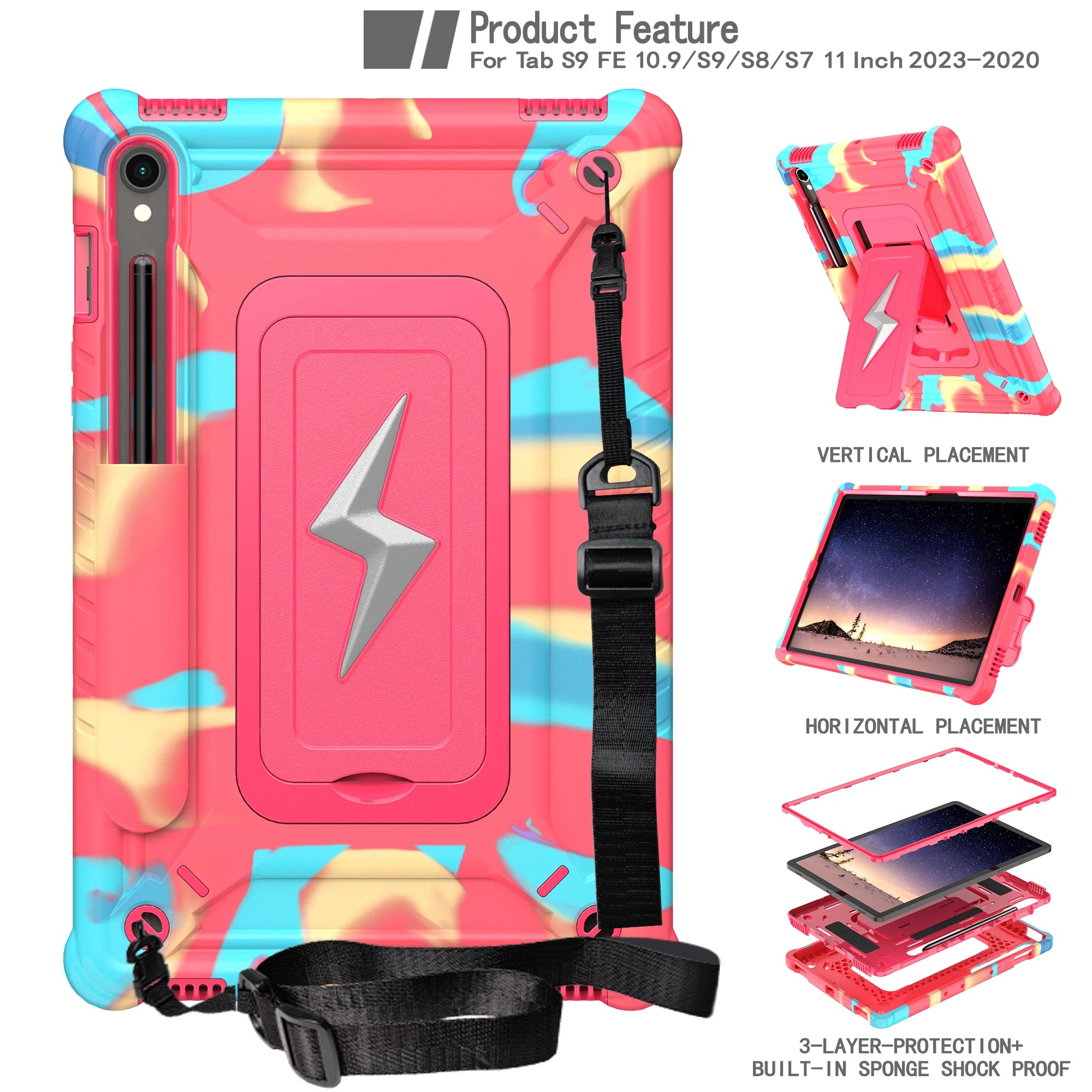Stand Case for Samsung Tab S10 /S9 /S8 by Snagg A Tab Case