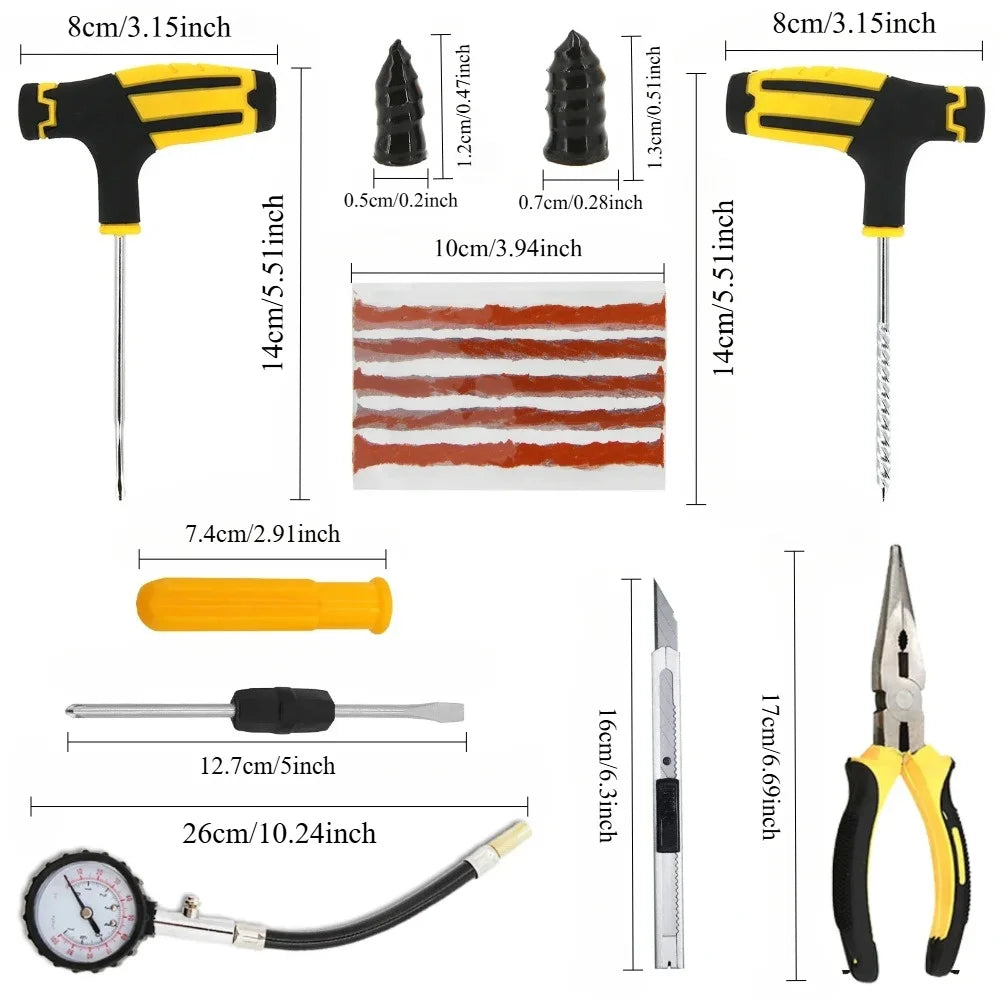 Portable Tire Repair Kit by Snagg A Tire Repair Kit
