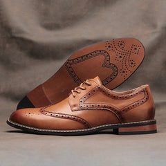 Men’s Brogue Dress Shoes – Lace-Up Formal Wedding & Social Shoes by Snagg A Shoes