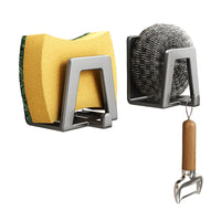 Stainless Steel Self-Adhesive Sponge Holder by Snagg A Rack
