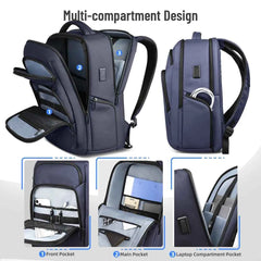 Waterproof Business Travel Backpack 17.3" with USB Port