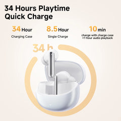 Wireless ANC Earbuds | Bluetooth 5.3 In-Ear Headphones with 6 Mic & Hi-Res Audio (34H Playtime) by Snagg An EarBud