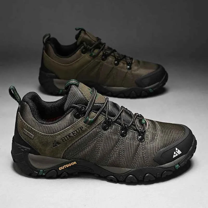 Men's Four-Season Hiking Shoes – Genuine Leather Upper, EVA Insole & Rubber Sole