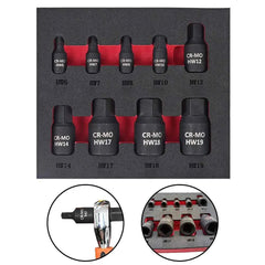 Professional Metric Hex Bit Impact Socket Set | CR-MO Steel Master Kit for 1/4", 3/8" & 1/2" Drives