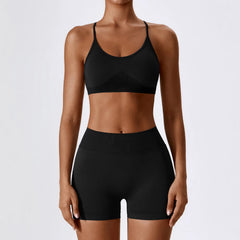 Women's 2/3-Piece Seamless Yoga Tracksuit | Gym Sports Bra & Leggings Fitness Set Sportswear