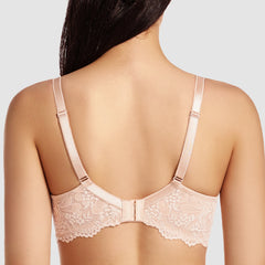 Plus Size Minimizer Bra | Full Coverage Lace Underwire Unlined