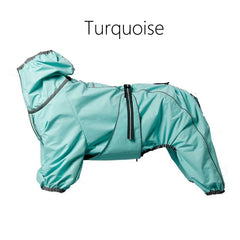 Waterproof Dog Rain Jacket for Large Dogs – Breathable Snow-Proof Windproof Outdoor Coat with Legs