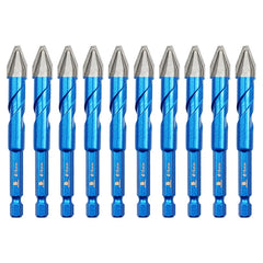 10 Pcs Hex Drill Bit Set 6/8/10mm Carbide Masonry Multifunction Drill Bit