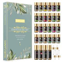 28 Bottle Master Aromatherapy Suite – 100% Pure Botanical Library with Targeted Synergy Blends