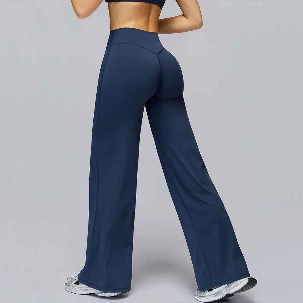 Women's Straight Leg Naked-Feel Wide Leg Yoga Pants | Gym Fitness Pilates Workout Leggings