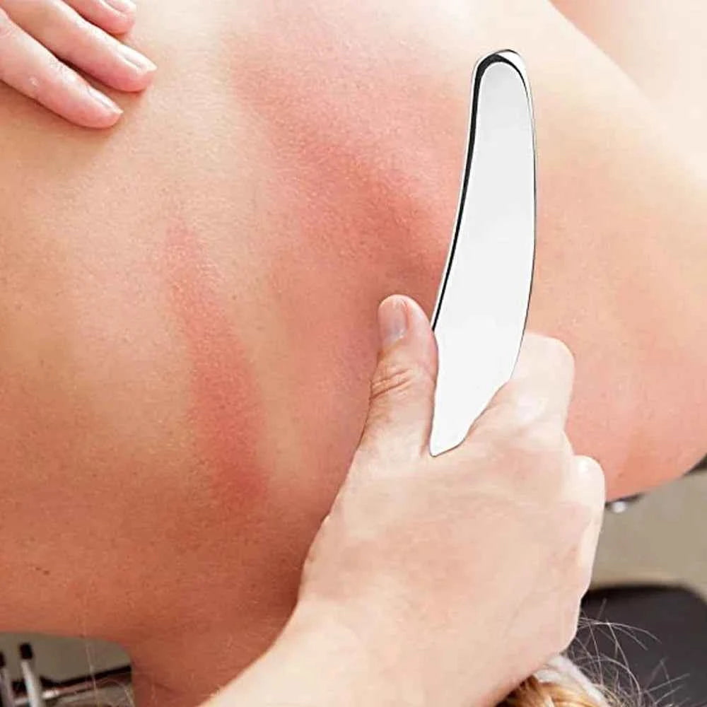 Professional Stainless Steel Gua Sha Massager – Deep Tissue Fascia Scraping & Muscle Recovery Tool