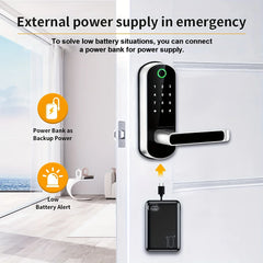 Smart Fingerprint Door Lock – WiFi Keyless Entry with Touchscreen by Snagg A Smart Door Lock