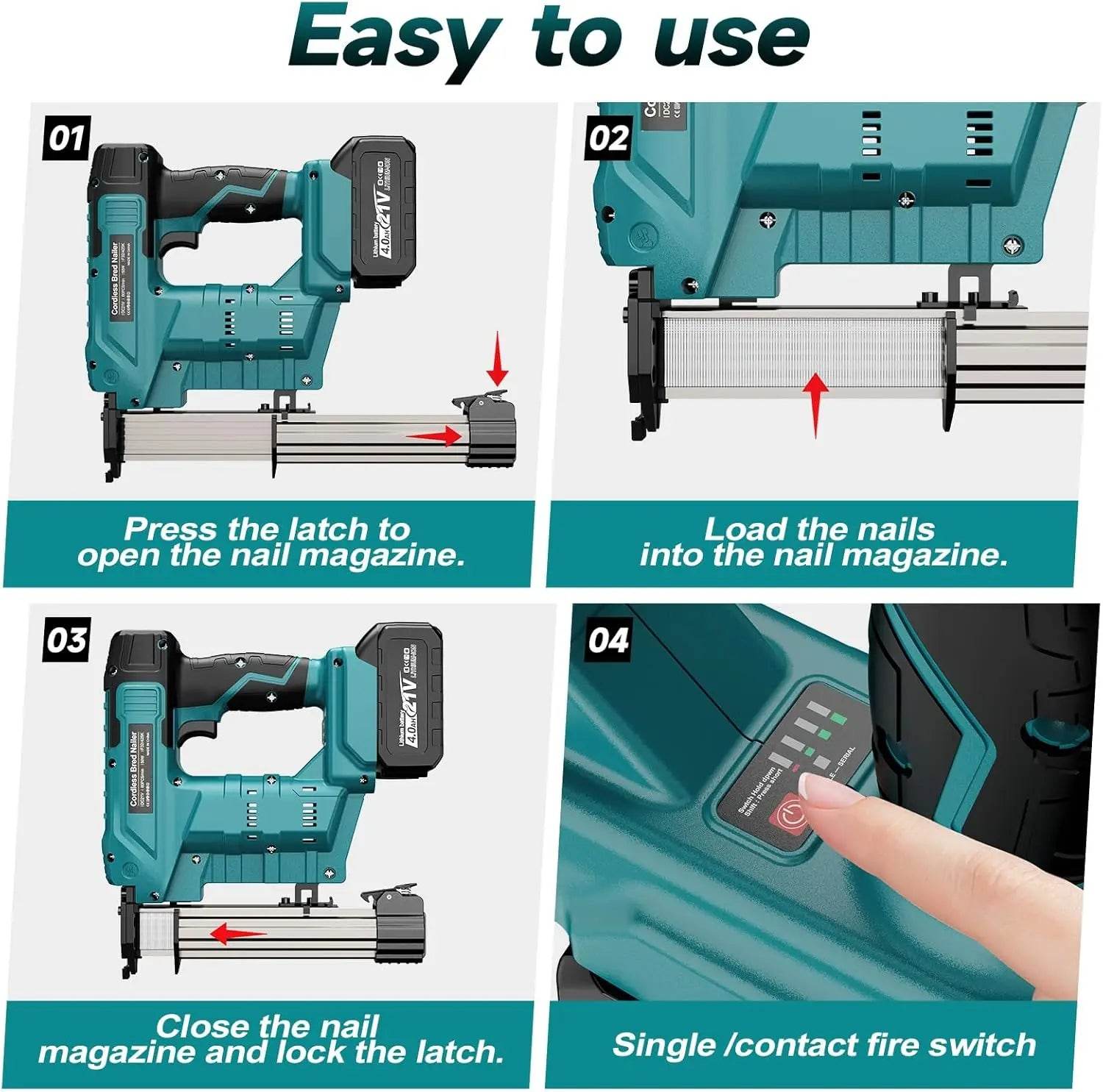 Cordless 2-in-1 Brad Nailer & Stapler - SnaggIt