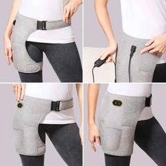 Hip Massager with Red Light Heat & Vibration Therapy – Muscle Recovery & Joint Relief Support