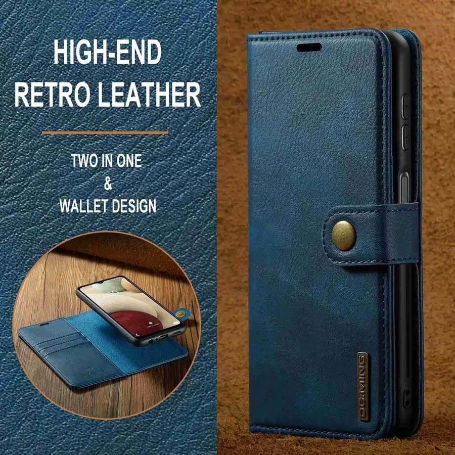 Detachable Magnetic Leather Wallet Case for Samsung Galaxy A Series by Snagg A Wallet Case