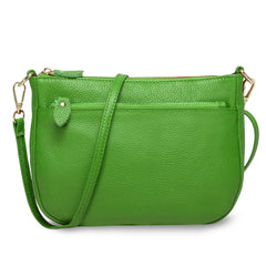 100% Genuine Leather Small Flap Crossbody Bag – Simple Women's Shoulder Purse & Messenger Wallet