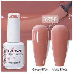 Professional 15ml HEMA & TPO Free Gel Polish – High-Performance Red & Multi Tone Semi Permanent Varnish
