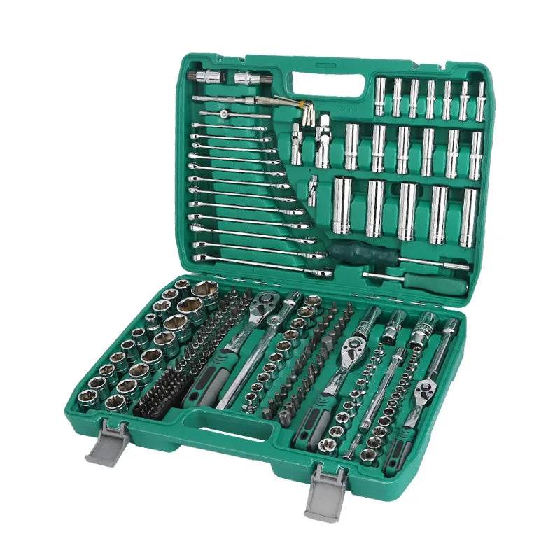 216-Piece Complete Ratchet Wrench & Socket Tool Set - SnaggIt
