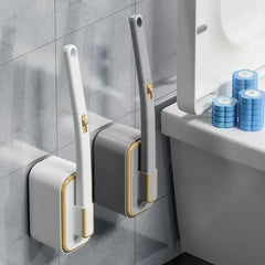 Wall Mounted Toilet Brush Set – Disposable Head System by Snagg A Toilet Brush