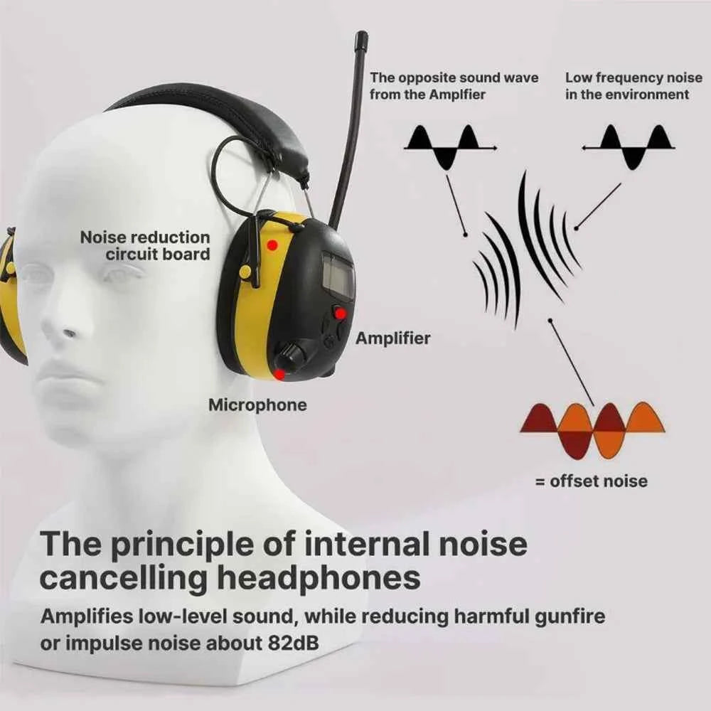 Bluetooth earmuffs with AM/FM radio – image 3