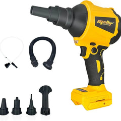 High Volume Cordless Compressed Air Duster - 50,000 RPM Brushless Motor & Multi Function Inflator