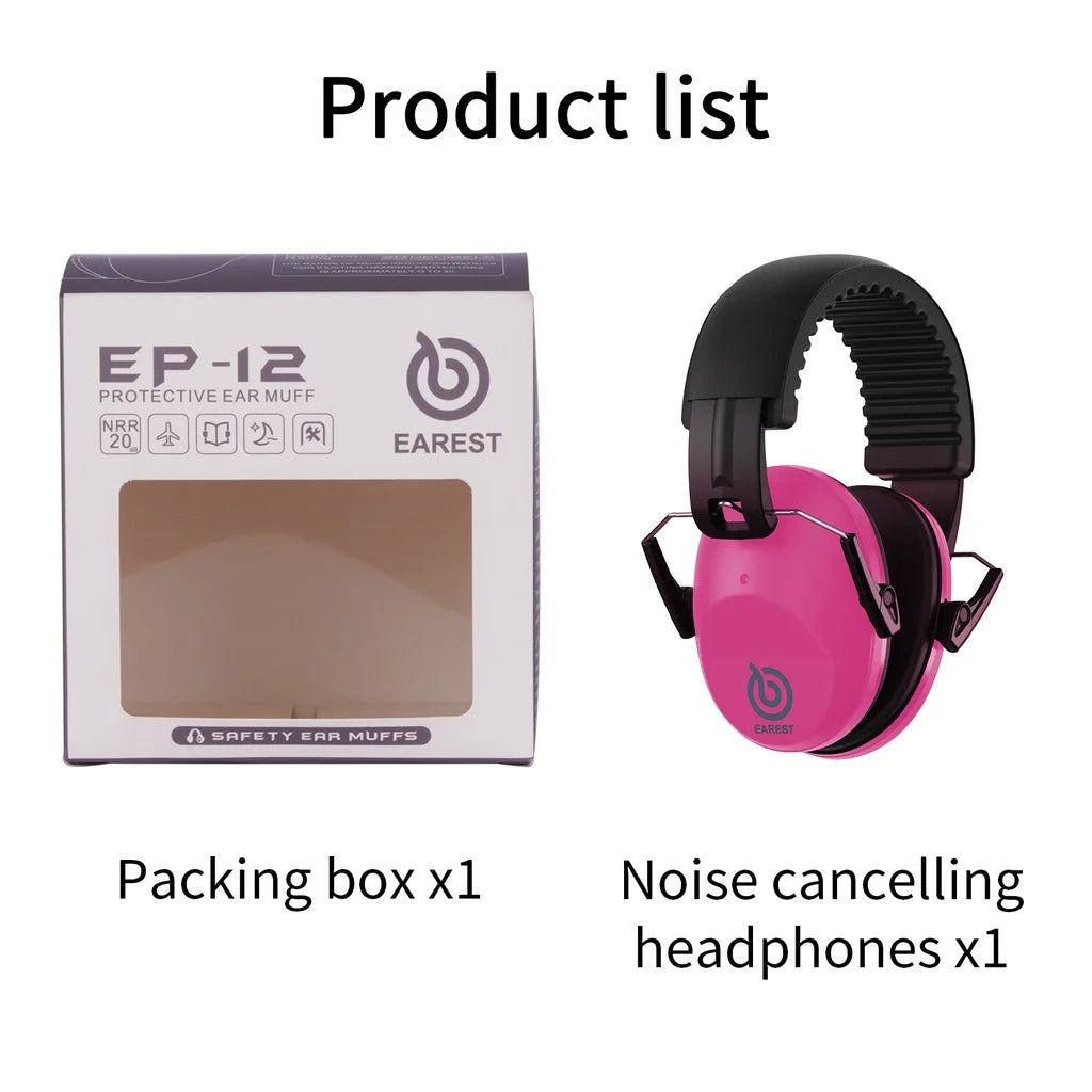 Foldable padded earmuffs for kids and adults – image 10